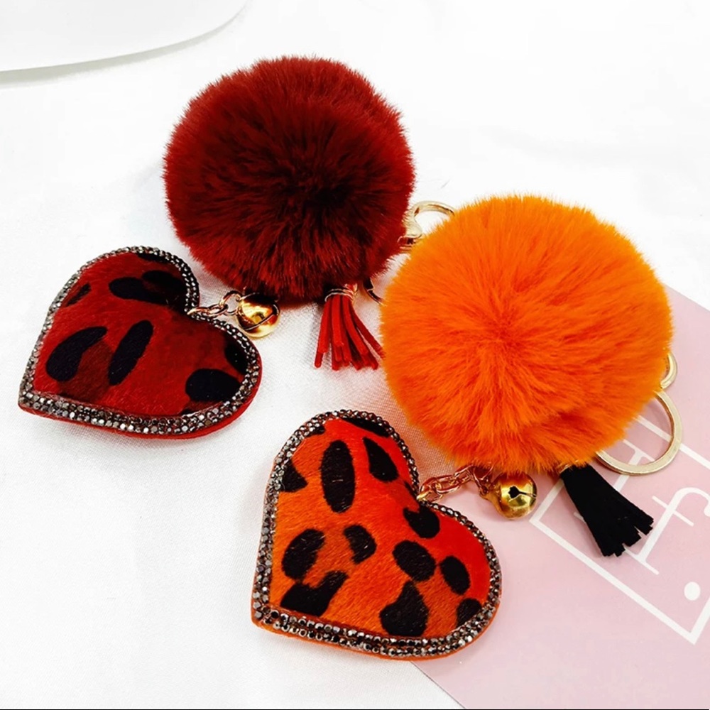 Leopard Patterned Key/Purse Charm